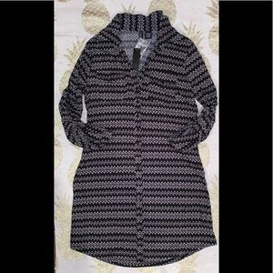Navy Shirtdress NWT SZ L